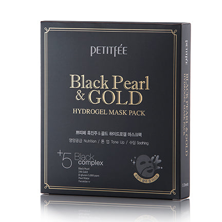 PETITFEE Black Pearl & Gold Hydrogel Mask pack